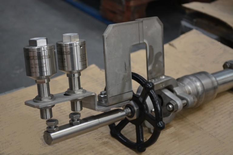 Limit switches installation detail Ringo Valves